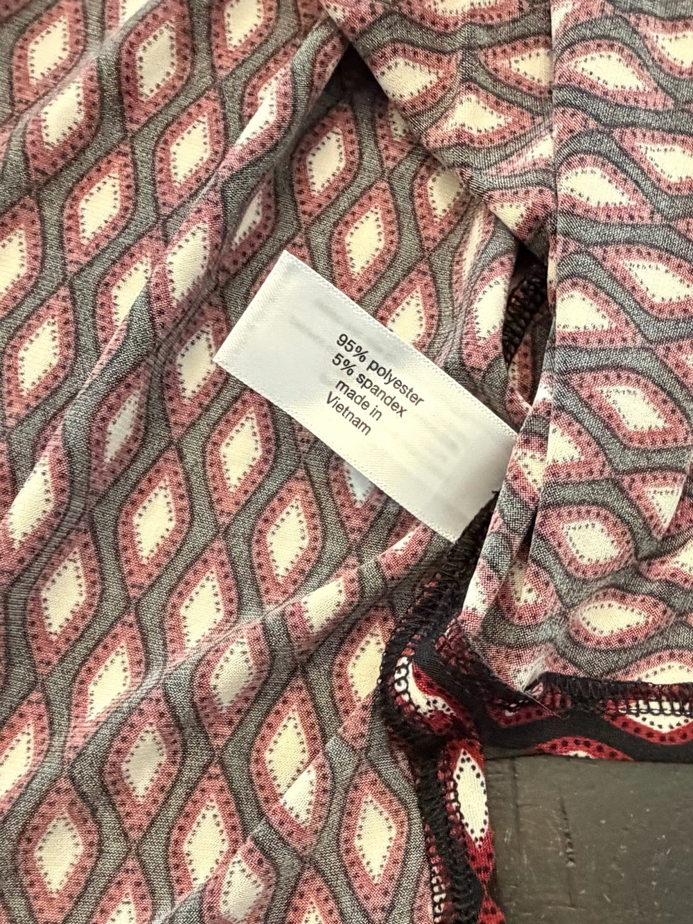 Lane Bryant Geometric Print V-Neck Blouse Career Long Sleeve 22/24 New $50 - Picture 11 of 13
